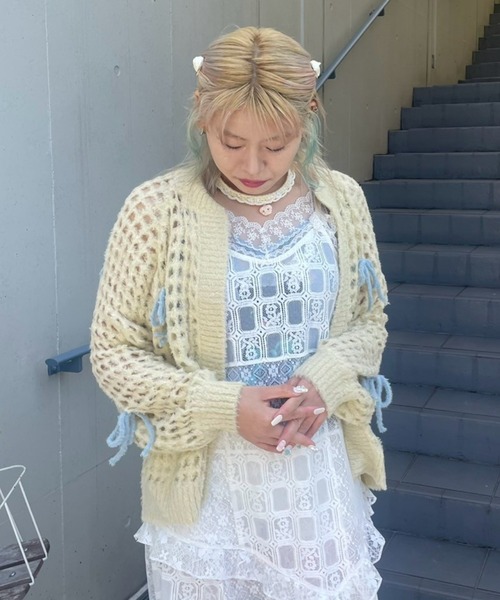 キャンディストリッパー/セーター/カーディガン/美品◎/長袖/トップス/ CS COLLEGE KNIT CARDIGAN | Candy Stripper（キャンディ