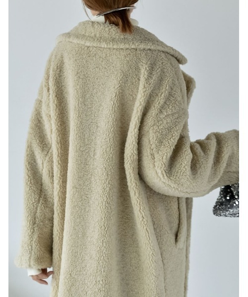 「Re:EDIT」 チェスターコート MEDIUM グレー レディース_画像5