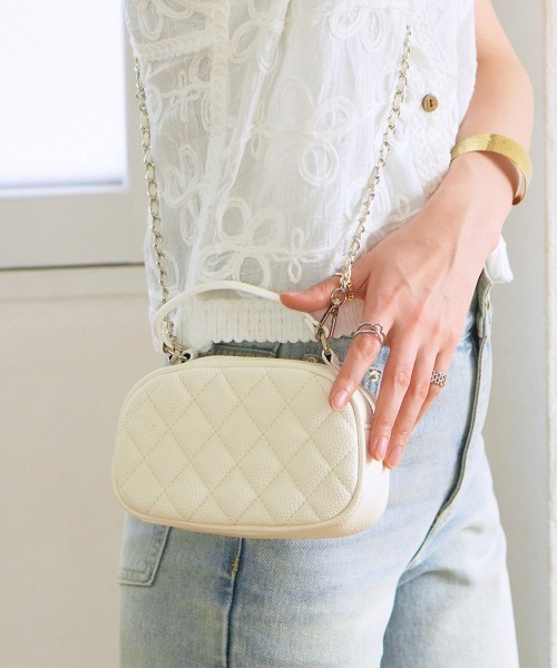 ショルダーバッグ バッグ 2WAYキルティングバッグ レディース
