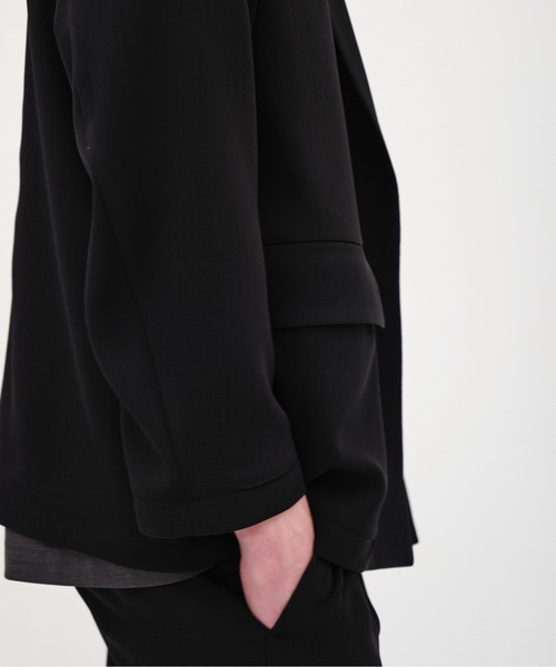 ジャケット テーラードジャケット COLD DRY PLEATS リラックスジャケット メンズの画像