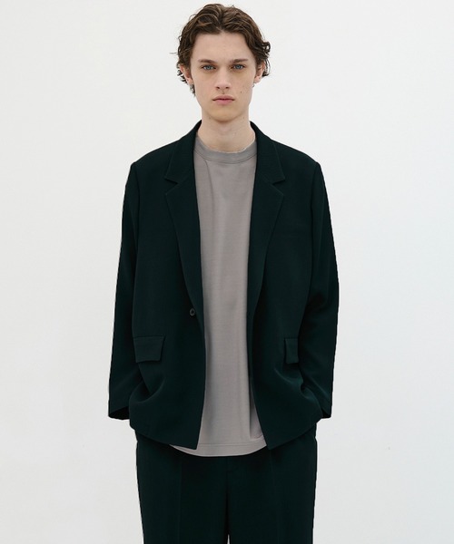 ジャケット テーラードジャケット COLD DRY PLEATS リラックスジャケット メンズの画像