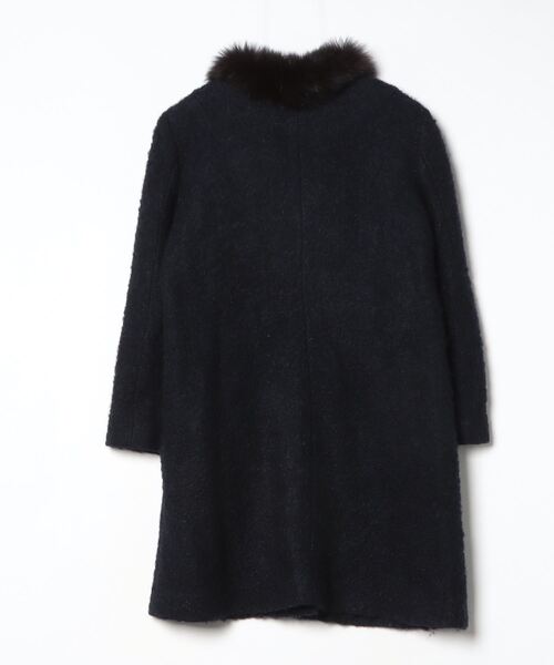 「DENDROBIUM」 ファーコート 38 ネイビー レディース_画像2