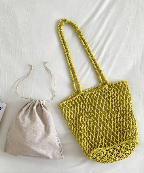 lit.Cy トートバッグ ロープメッシュ シアートートバッグ