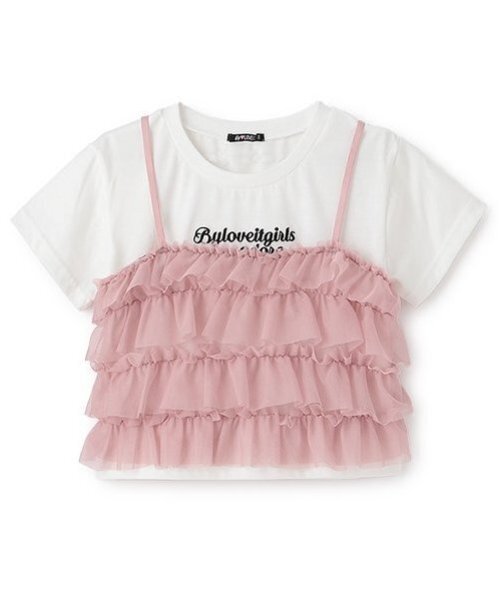 by♡LOVEiT 子供服 女の子 8点セット 140 by LOVEiT tシャツ 2WAYビスチェつきTシャツ キッズ 子供服