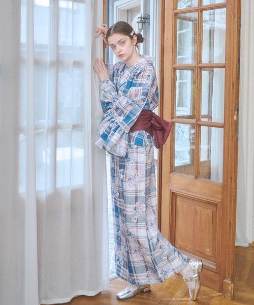 Lovilyn セパレート浴衣(帯セット) ホワイト Lovilyn 浴衣 セパレート浴衣(帯セット) レディース : ZOZOTOWN