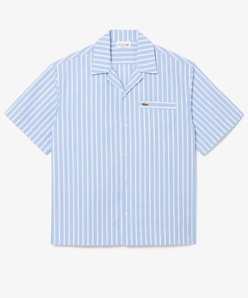 LACOSTE（ラコステ） シャツ ストライプオープンカラーシャツ メンズ