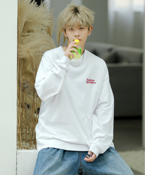 「DISCUS」 長袖Tシャツ MEDIUM オートミール メンズ