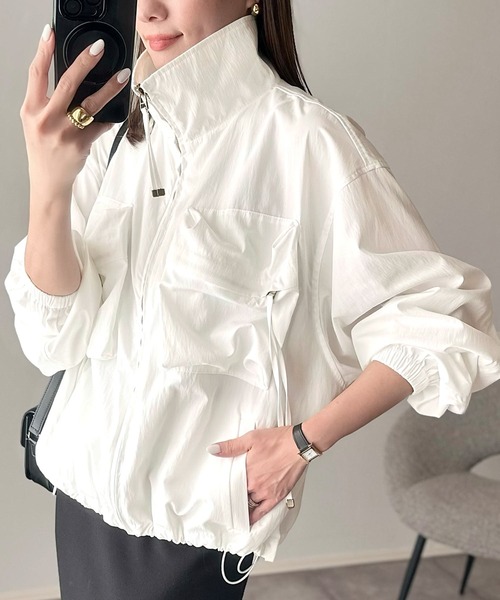 「classicalelf」 ジップアップブルゾン LARGE ブラック レディース