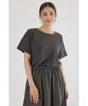 ワンピース 半袖 異素材切替ワンピースの詳細画像5
