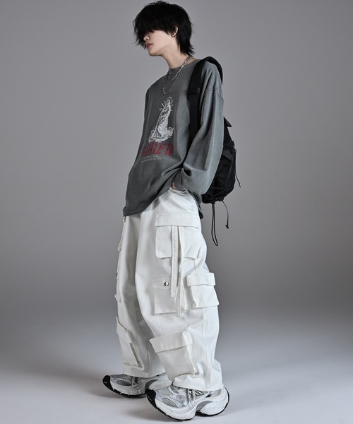 「ADRER」 長(zhǎng)袖Tシャツ S ブラック メンズ
