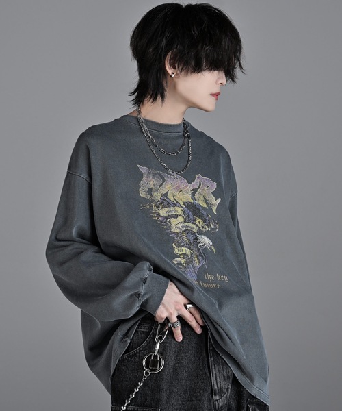 「ADRER」 長(zhǎng)袖Tシャツ S ブラック メンズ