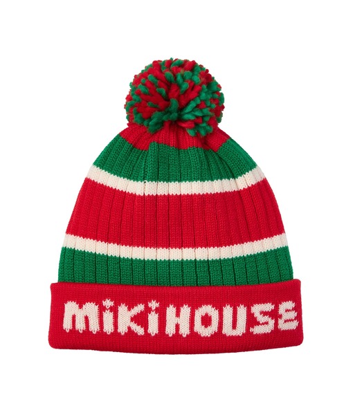 ミキハウス正規販売店/ミキハウス mikihouse うさこ ニット帽 フード