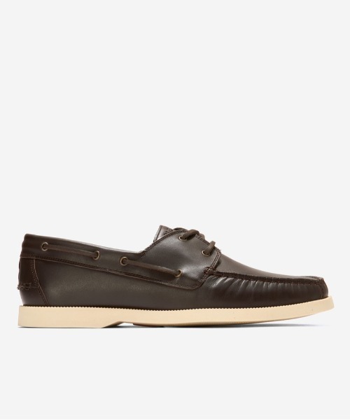 新品級 コールハーン デッキシューズ 革靴 黒 茶色 ローファー 美品 COLE HAAN（コールハーン） デッキシューズ グランドプラス ボウサイド