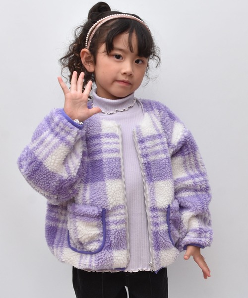 Si・Shu・Non（シ・シュ・ノン） ノーカラージャケット アウター ボア