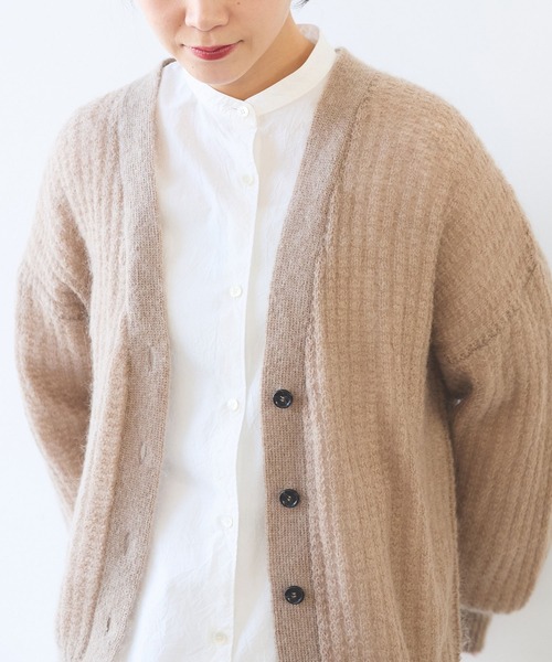 yuni カーディガン yuni カーディガン ウール/mohair/ナイロン カーディガン レディース