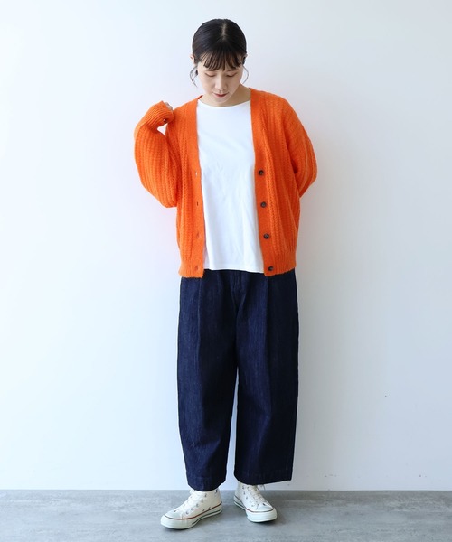 yuni カーディガン ウール/mohair/ナイロン カーディガン レディース