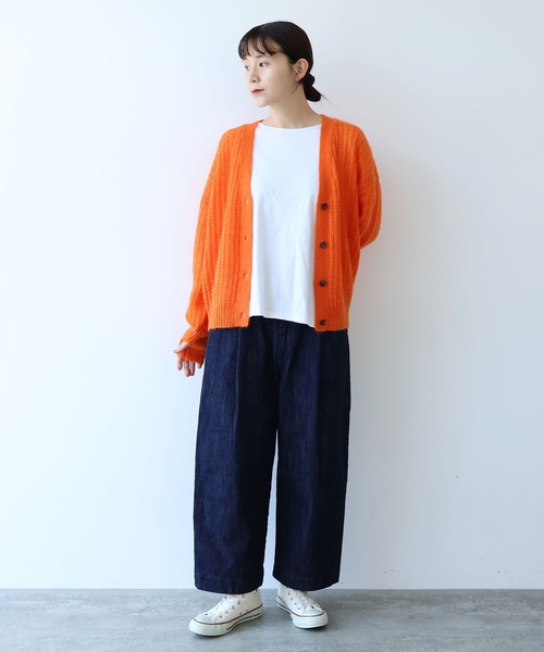 yuni カーディガン ウール/mohair/ナイロン カーディガン レディース