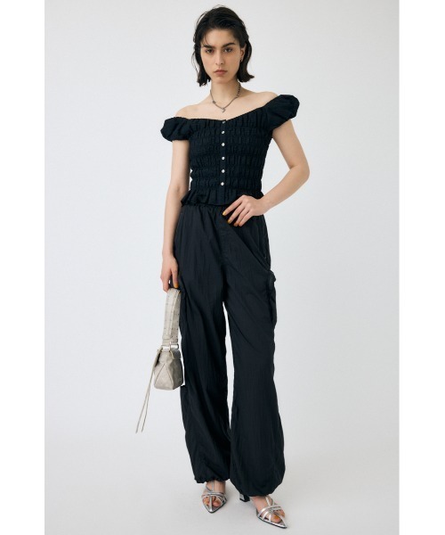 ブラウス シャツ OPEN NECK GATHER ブラウス レディース MOUSSY ブラウス シャツ OPEN NECK GATHER レディース