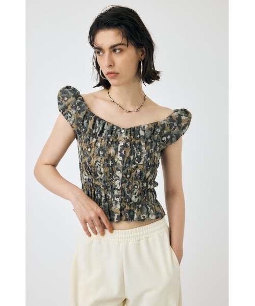 ブラウス シャツ OPEN NECK GATHER ブラウス レディース MOUSSY ブラウス シャツ OPEN NECK GATHER レディース