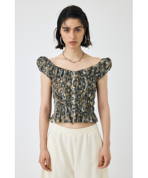 MOUSSY（マウジー） ブラウス シャツ OPEN NECK GATHER ブラウス 