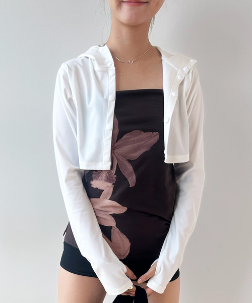 tシャツ everyday*LULUクロップドラッシュガード レディース