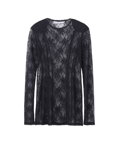 tシャツ FROWER LACE TUNIC TOP レディース