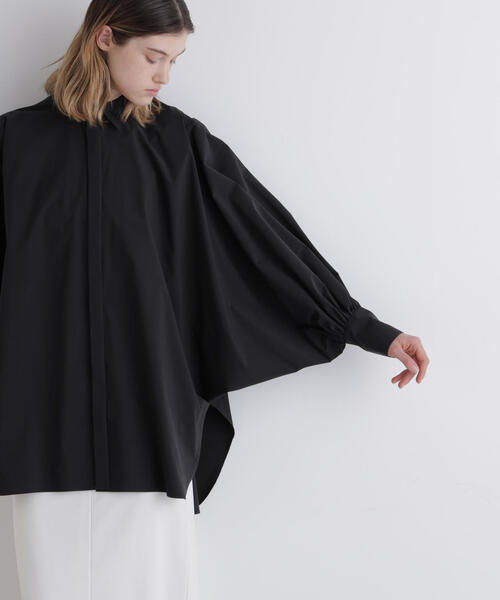 LE PHIL（ル フィル） ブラウス シャツ SOLOTEXブロードバックギャザー