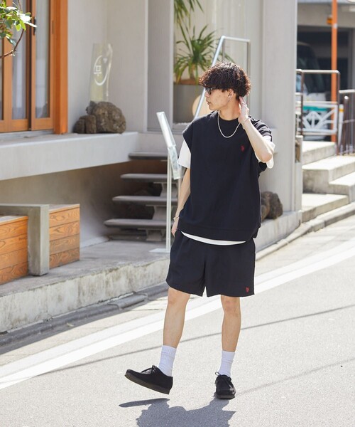 「U.S. POLO ASSN.」 ノースリーブトップス LARGE ブラック メンズ