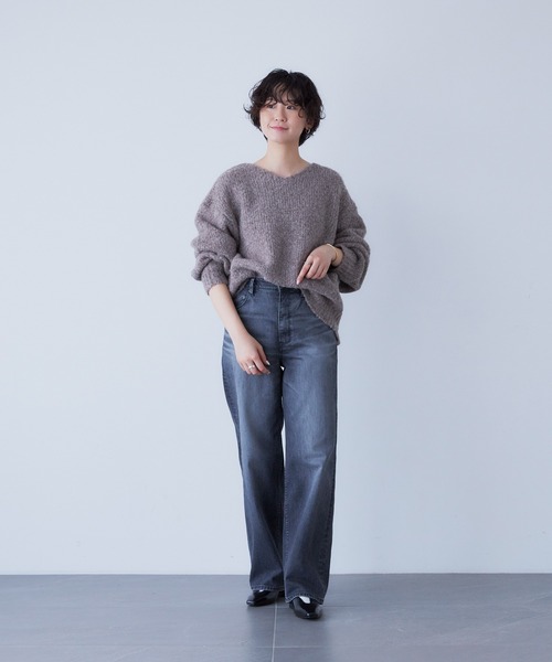 【美品】Yanuk Lilith レディースデニムパンツ　SIZE 22 YANUK 2025春夏新作 裾上げ無料 ヤヌーク リリス LILITH ワイド