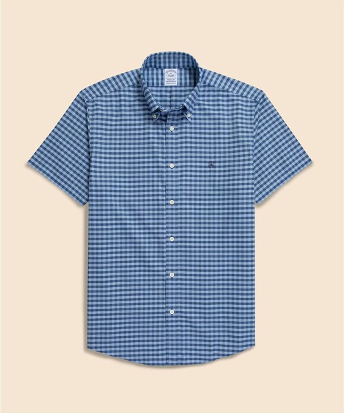 Brooks Brothers  半袖シャツ Mサイズ ノンアイロン ストレッチオックスフォード ショートスリーブ