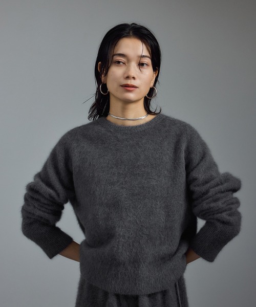 SALON adam et rope' カーディガン FOXカシミヤ2WAYカーデ