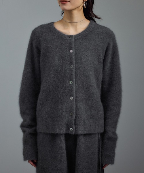 SALON adam et rope' カーディガン FOXカシミヤ2WAYカーデ