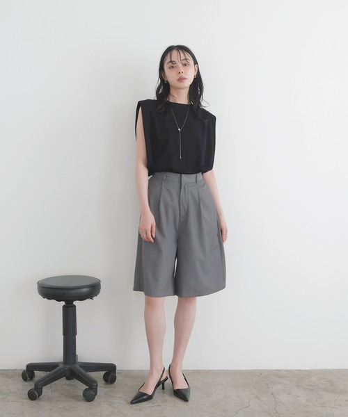 「LIAN」 ノースリーブトップス FREE オフホワイト レディース_画像5