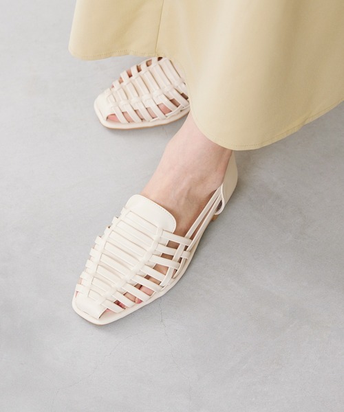 「menue」 フラットサンダル L アイボリー レディース_画像6