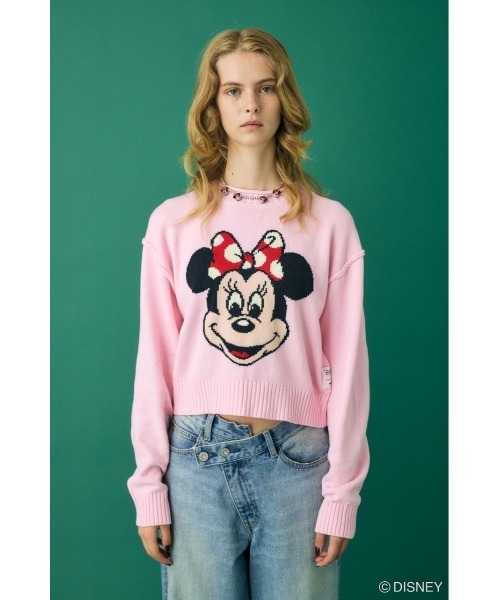 Disney SERIES CREATED by MUS ニット セーター MD FACE KNIT