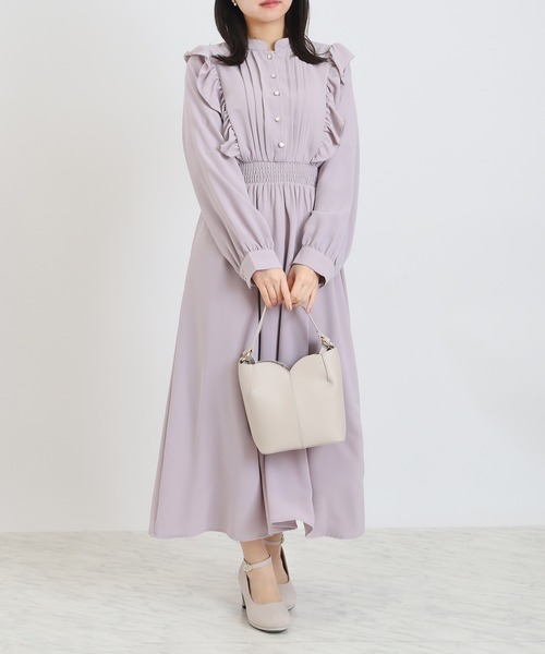 ASTORIA ODIER（アストリアオディール） ワンピース ピンタック肩