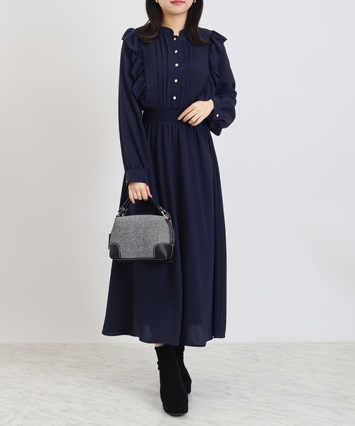 ASTORIA ODIER（アストリアオディール） ワンピース ピンタック肩