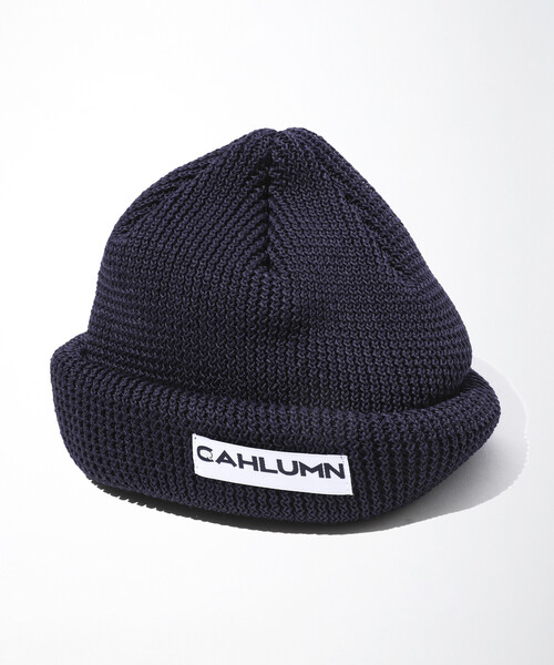 CAHLUMN（カウラム） ニット帽 ニットキャップ Straw Yarn Roll Knit