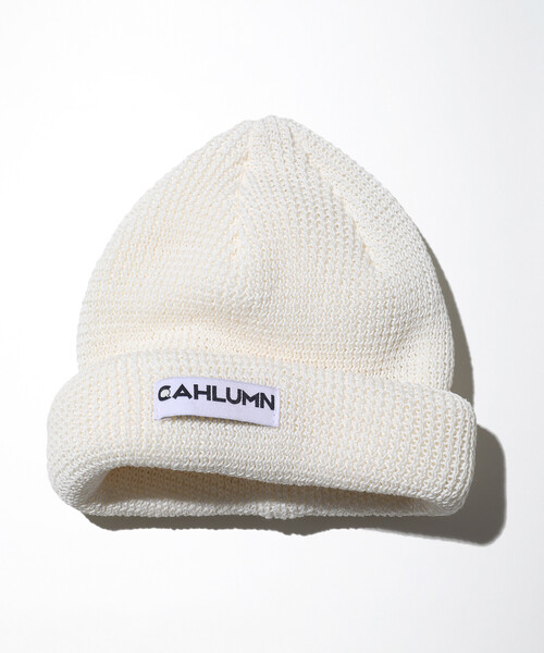 CAHLUMN（カウラム） ニット帽 ニットキャップ Straw Yarn Roll Knit