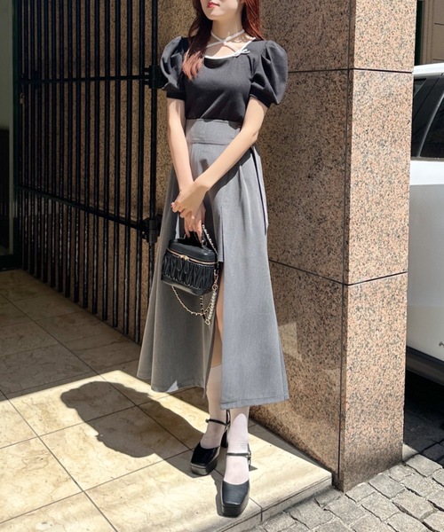 「abc une face」 半袖カットソー FREE ピンク レディース_画像2