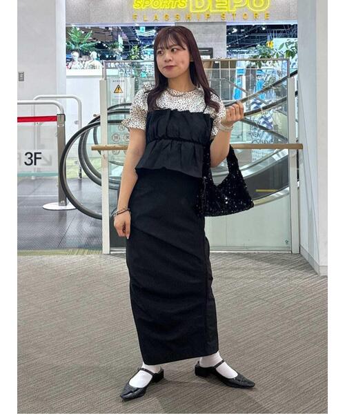 「FREE'S MART」 キャミソールブラウス FREE ブラック レディース_画像7