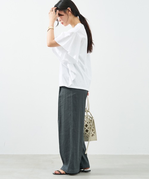 「MICA&DEAL」 半袖Tシャツ FREE ベージュ レディース_画像6