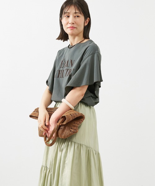 「MICA&DEAL」 半袖Tシャツ FREE ベージュ レディース_画像9