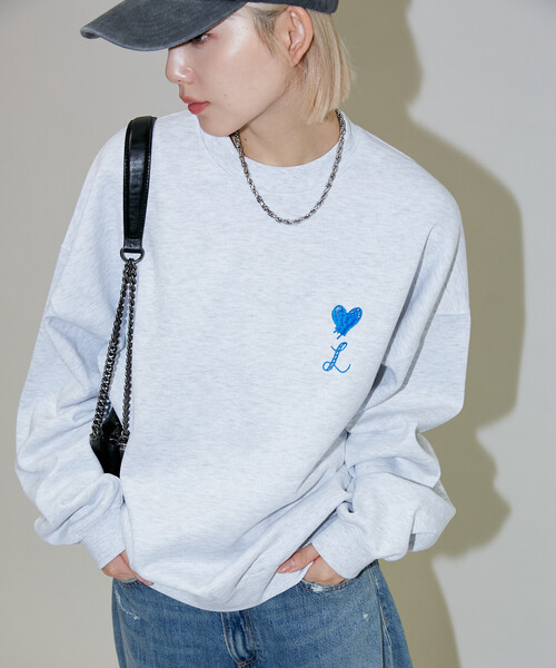 トレーナー スウェット PUBLUX パブリュクス LOVE POP STUDIO HEART GRAPHIC SWEAT 限定展開 メンズ レディー FREAK S STORE