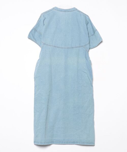 「FAVORITO」 半袖ワンピース X-LARGE ライトブルー レディース_画像2