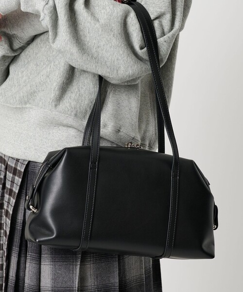 BEAUTY＆YOUTH UNITED ARROWS ボストンバッグ レザーライク ジップ