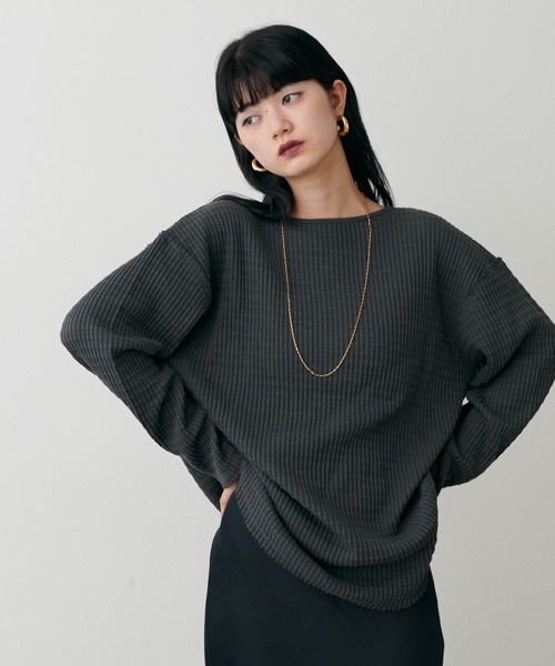 LARUTA（ラルータ） tシャツ 「LARUTA」長袖ワッフルカットソーT