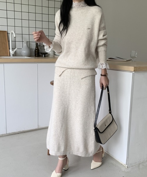 アドミラル♥️2024秋冬新作完売品！新品セットアップ♥️Lホワイト♥️ 楽天市場】【半額クーポン対象】セットアップ ニット タイトスカート