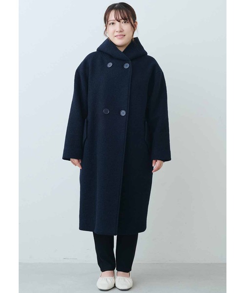「IEDIT」 コート L ネイビー レディース_画像2