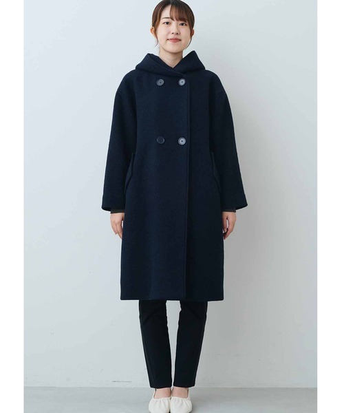 「IEDIT」 コート L ネイビー レディース_画像9